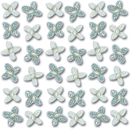 33144 - Wedding Gem Flowers Stickers - [File 21]