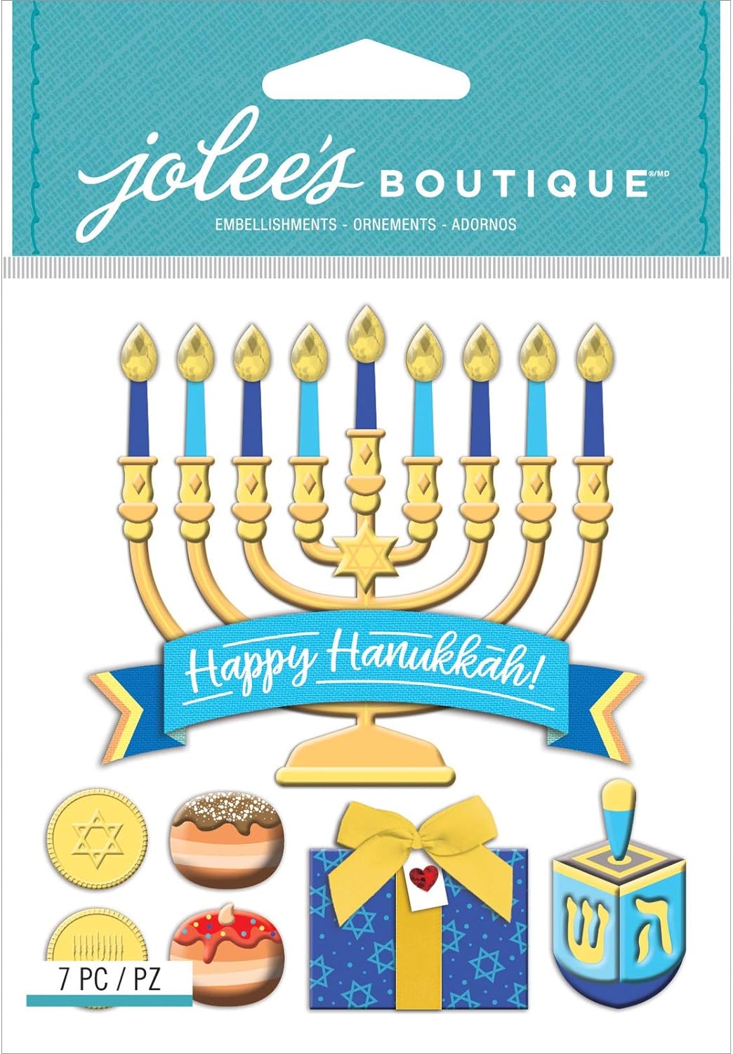33150 - Hanukkah Stickers 7 pc - [File 21]
