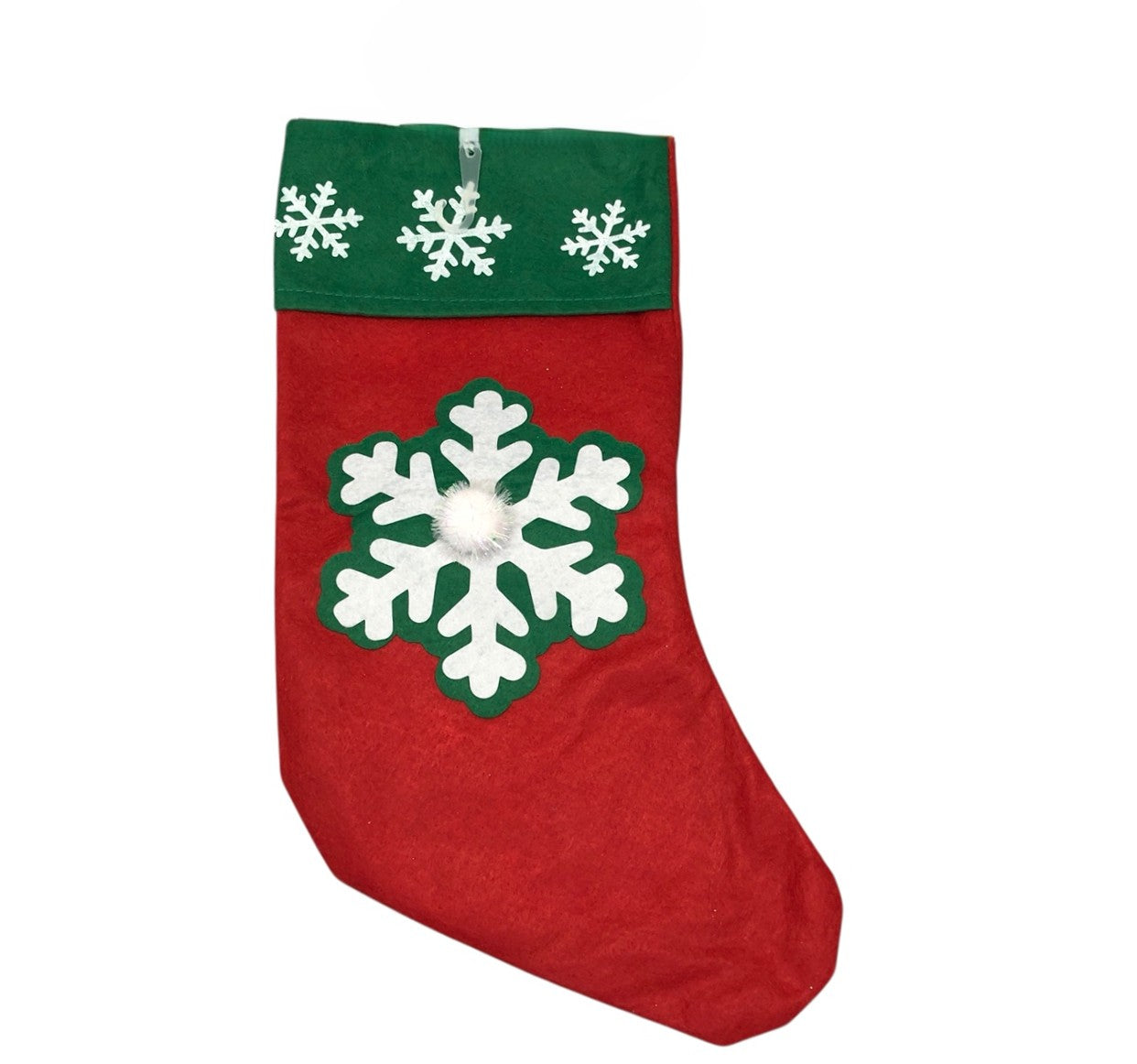 33155 - Green Snowflake on Red Stocking |Pod 2-50|