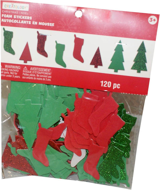 33163 - Christmas Foam Stickers 120pc - [BS-39]
