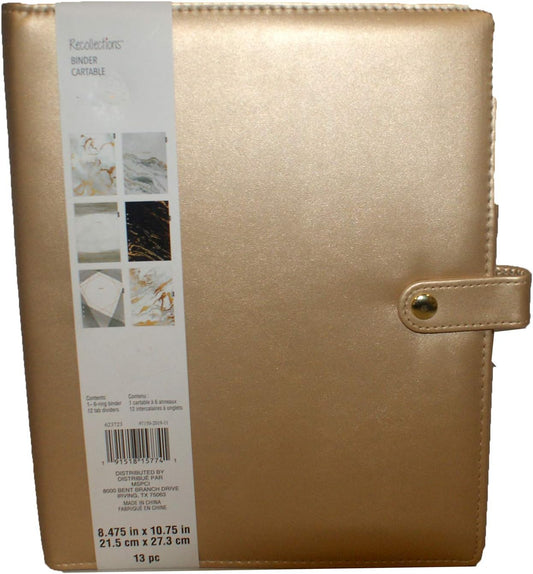 33198 - Binder 13 pc Lt Gold - [2-4]