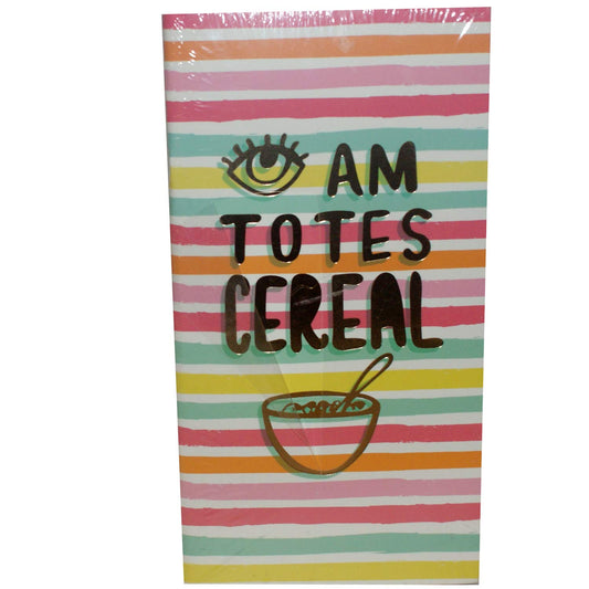 33219 - 3 pc Notes I Am Totes Cereal - [File 22]