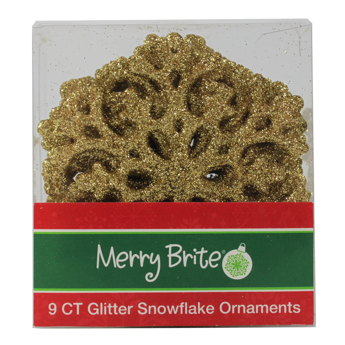 3322 - 3.35" Gold Glitter Snowflake-9 |Pod 1-73|