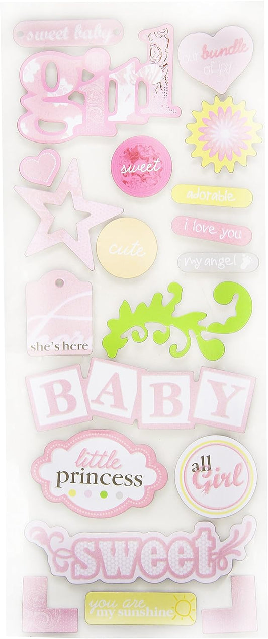 33243 - Baby Girl Stickers 20 pcs - [File 22]