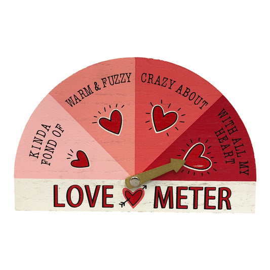 33265 Wood 7" Love Meter For Valentines - 1-32