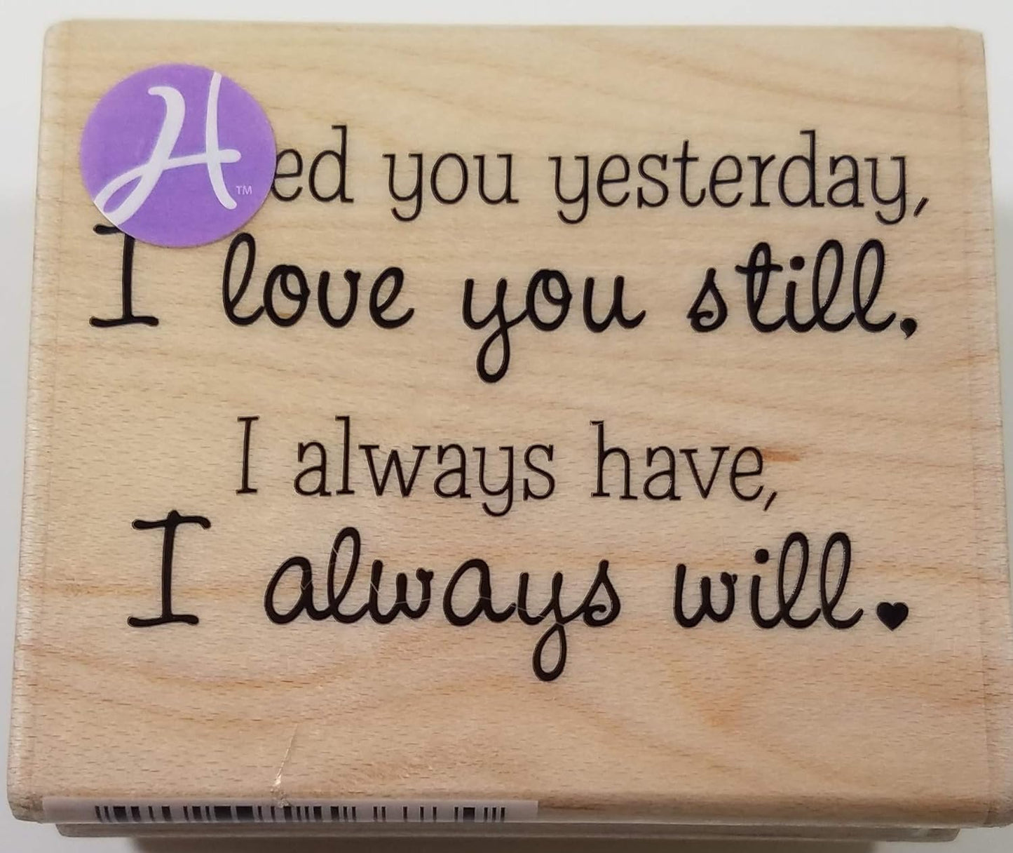 33281 - I Love You Rubber Stamp - [R-29]