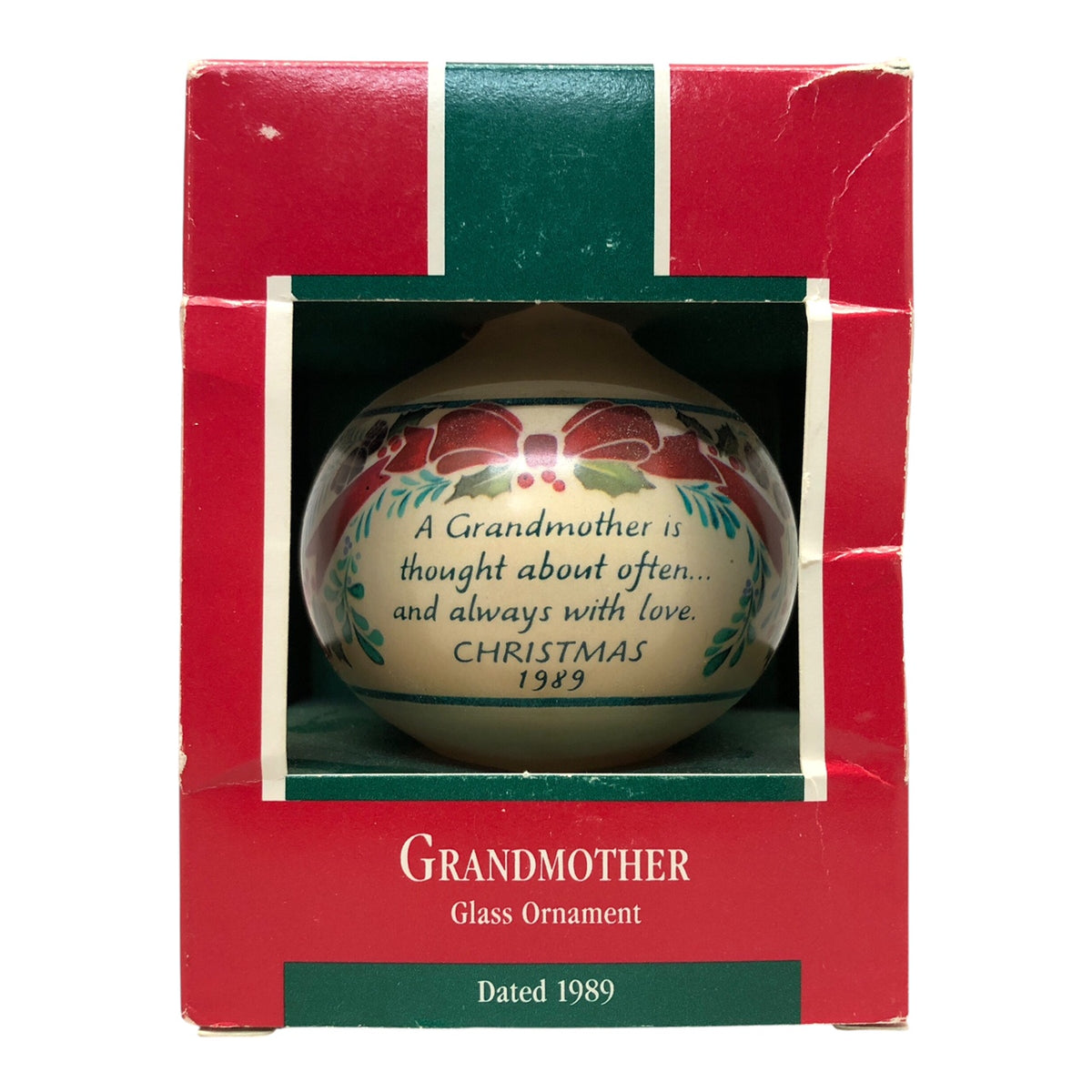 33282 - Elegantly Designed Set of 4 Grandmother Glass Ball Ornaments |TBD|