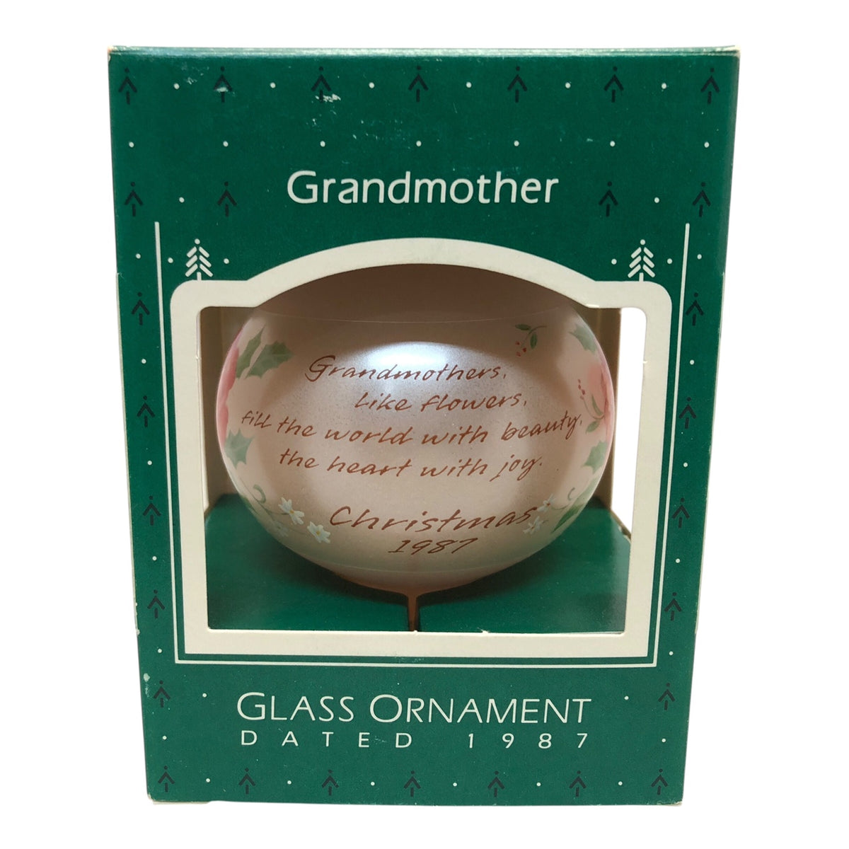 33282 - Elegantly Designed Set of 4 Grandmother Glass Ball Ornaments |TBD|