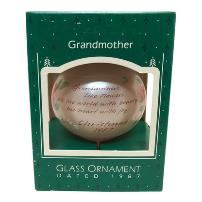 33282 - Elegantly Designed Set of 4 Grandmother Glass Ball Ornaments |TBD|