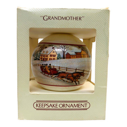 33282 - Elegantly Designed Set of 4 Grandmother Glass Ball Ornaments |TBD|