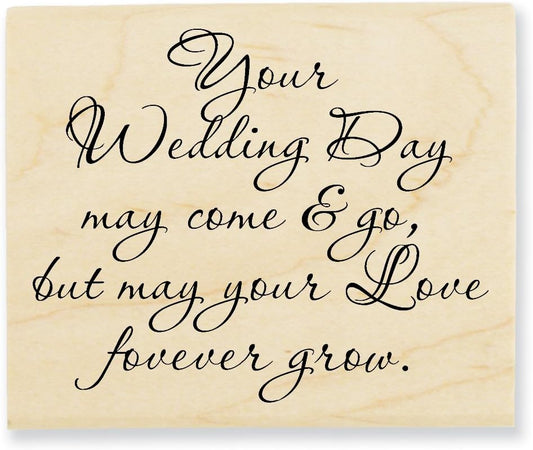 33284 - Your Wedding Day Rubber Stamp - R-89