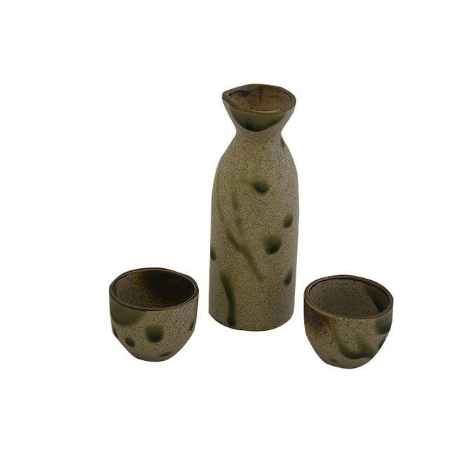 3328 - Ceramic 3 Pc Sake Set  |A-16|