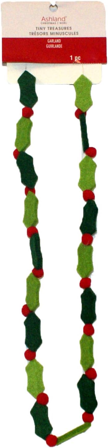 33373 - Holly Felt Garland 1 pc - [Pod 2-73]