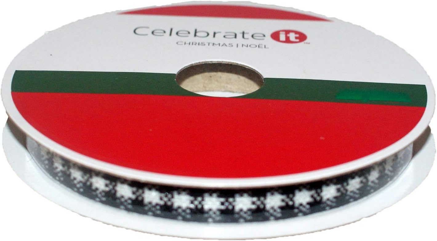 33419 - Black/White Ribbon 3/8"x10yd - [1-34]