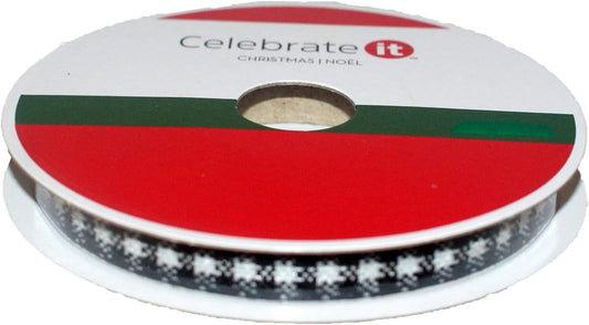 33419 - Black/White Ribbon 3/8"x10yd - [1-34]