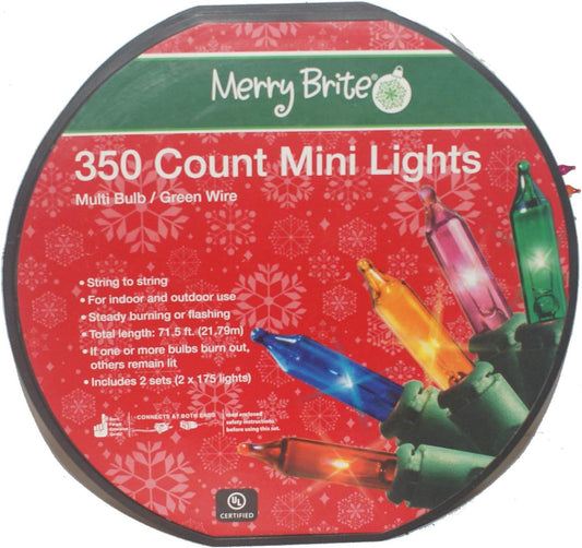 33458 - Merry Brite 350 Multi Mini Lights - |G-20|