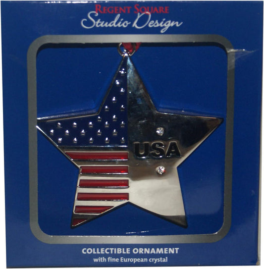 33492 - USA Star Christmas Ornament - [Pod 1-62]