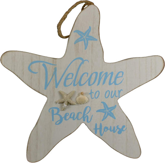 3350 - 12" Starfish Welcome To Our Beach - [Pod 2-59]