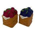 33504 - Vibrant Blueberry And Raspberry Designed Salt And Pepper Shakers |4-26|