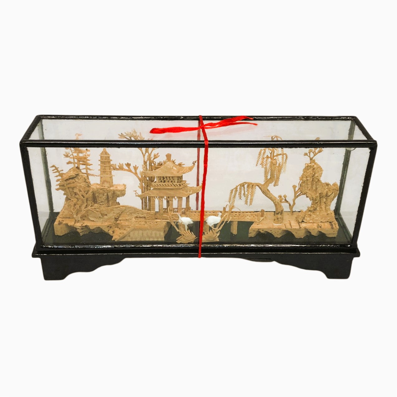 33734 - Handcrafted Cork Carving Diorama Sculpture 2315 |20-25|