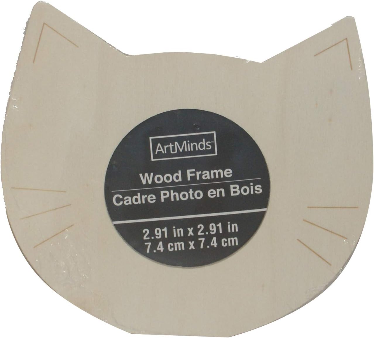 33786 - Set of Three 6" DIY Wood Cat Face Photo Frame |19-26|