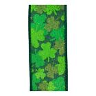 33895 - Sparkling Glitter Shamrock Ribbon 6-Pack for DIY Crafts and Holiday Decorations |2-20|