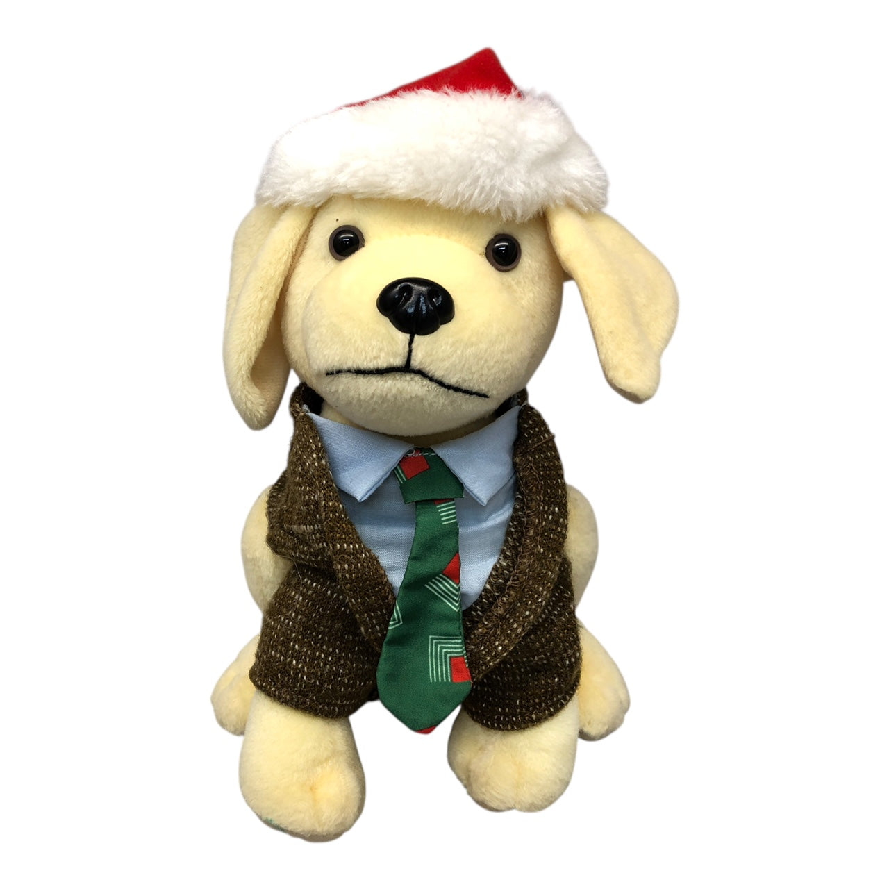 33911 - RAISING CANE CLARK GRISWOLD PLUSH SANTA DOG
