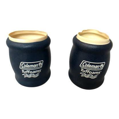 34027 - Set Of 2 Vintage Coleman 4" Tuffoams Koozies |Z-94|