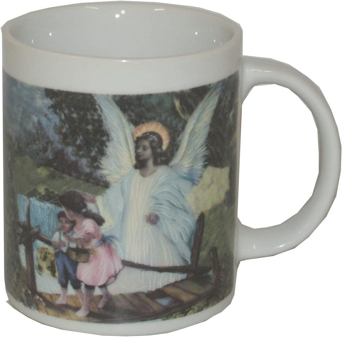 34195 - Guardian Angel with Children Crossing Bridge Coffee Mug |4-20|
