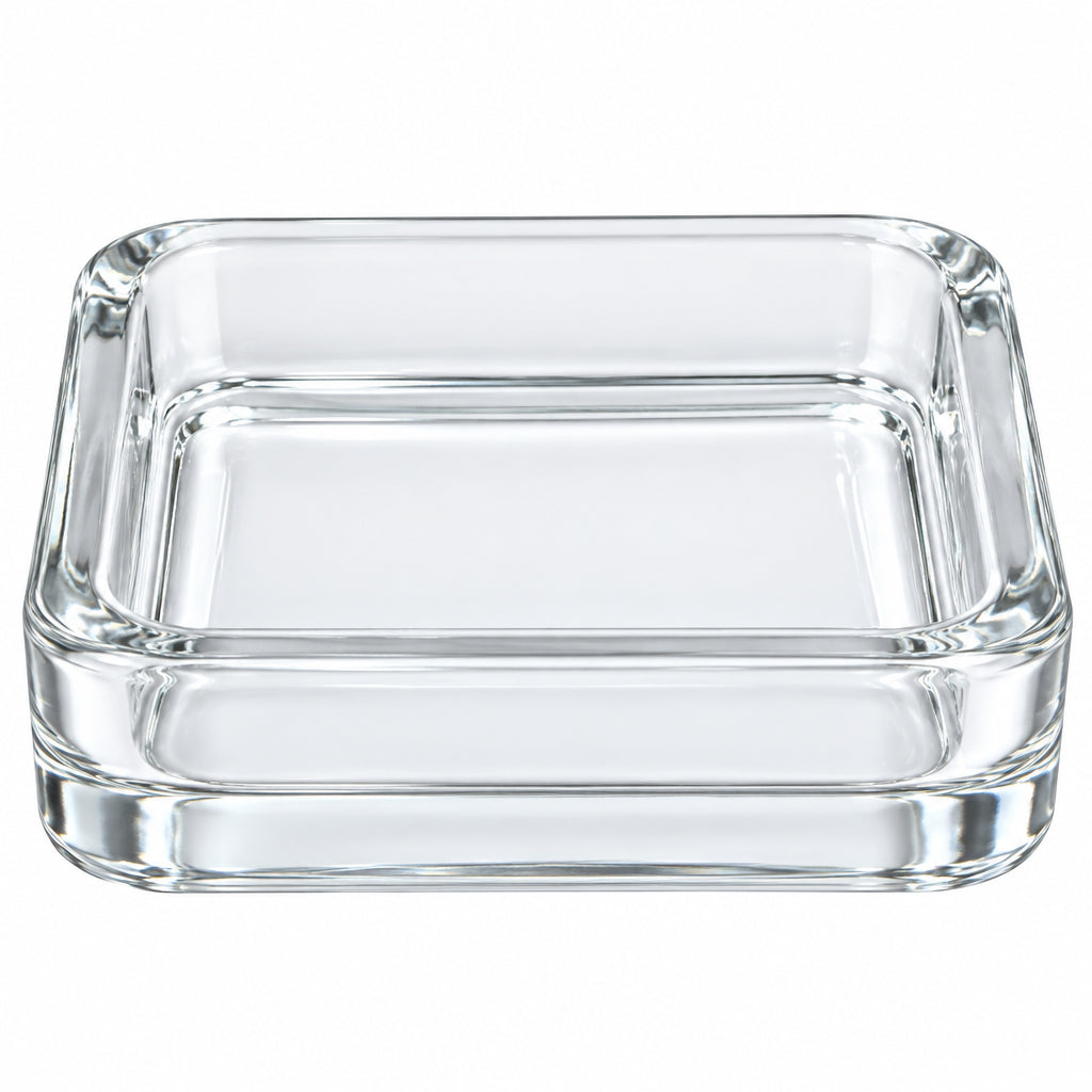 34280 - 4" Square Heavy Glass Ashtray |TBD|