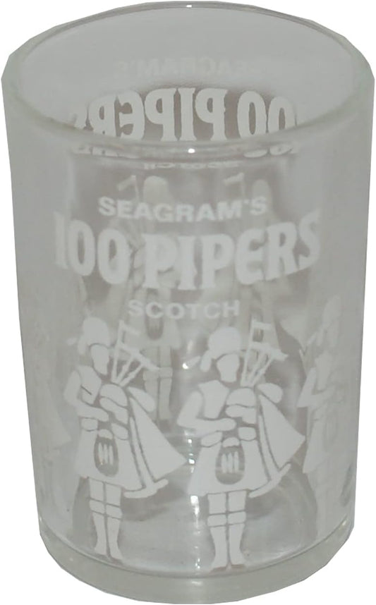 34281 - Seagram's 100 Pipers Shot 2.5 inch Glass |4-30|