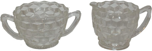 34282 - 3" Crystal Cream & Sugar Dish Set |19-26|