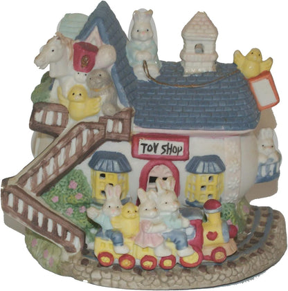 34287 - 5.5" Whimsical Vintage Bunny Toy Shop |20-18|