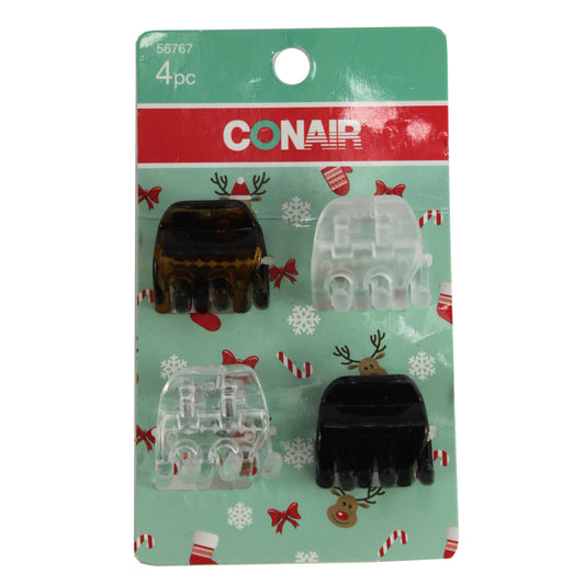3432 - Conair 4 pc Clip Set 4 Color - |BA-21|