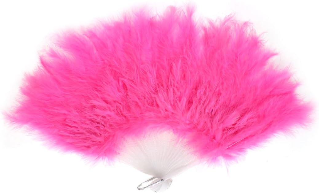3437 - 12" Feather Fan Pink - |I-7 Top|