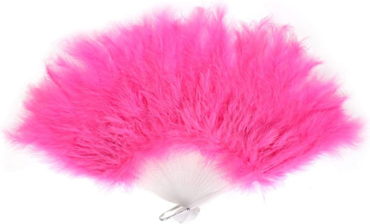 3437 - 12" Feather Fan Pink - |I-7 Top|