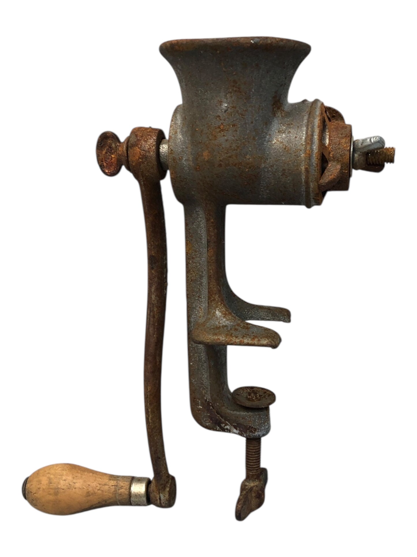 34619 - Universal 2 Cast Iron Meat Grinder Hand Crank |8-7|