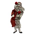 34798 - 7 Inch Red And Silver Clown Figurine With Detailed Design For E-Commerce |6-7|