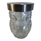 3483 - 7" Glass Owl Canister - |H-27|