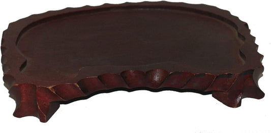 Irregular Shaped Wooden Base Stand for Picture Frames and Home Decor Accessories, Ideal for Elegant Displays