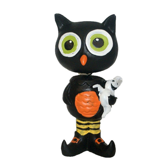 34 - 5" Halloween Owl Bobble w/Ghost - |Pod 2-14|