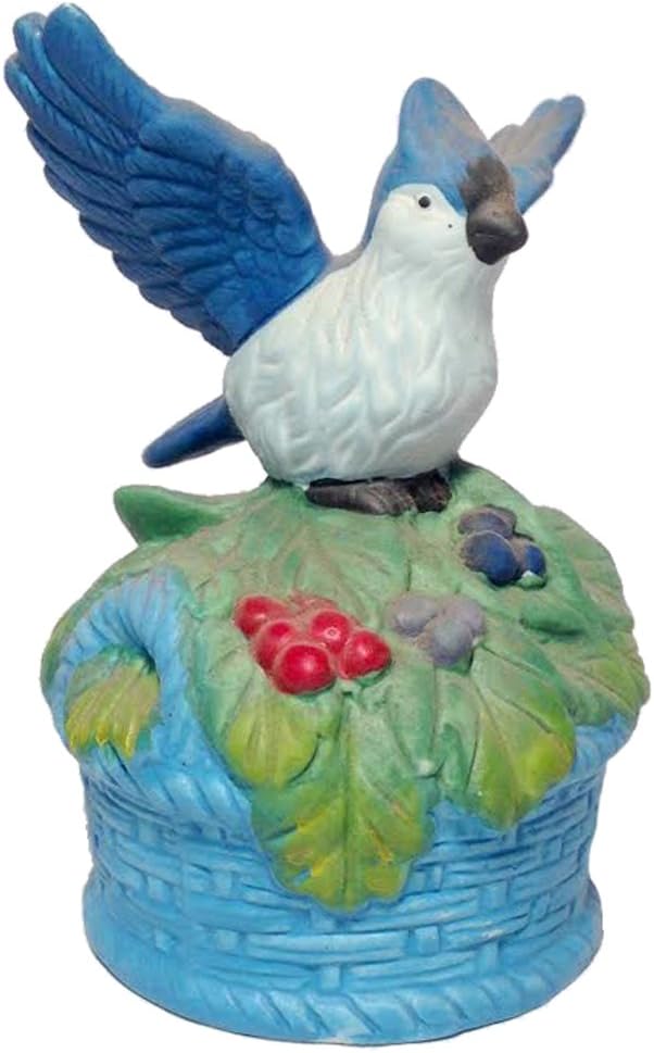 3506 - 5" Color Ceramic Blue Jay - Wings Open - [Z-55]