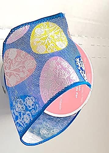 35151 - Beautiful Blue With Elegant Decorated Eggs Ribbon 2-Pack For Crafts |DVD 6|