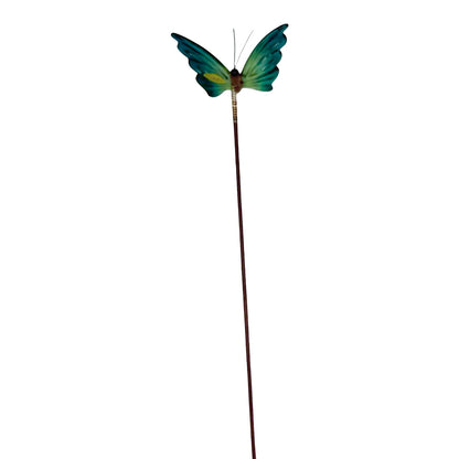 35153 - 12 Inch Blue Butterfly Garden Stake Lawn Ornament |G-15|