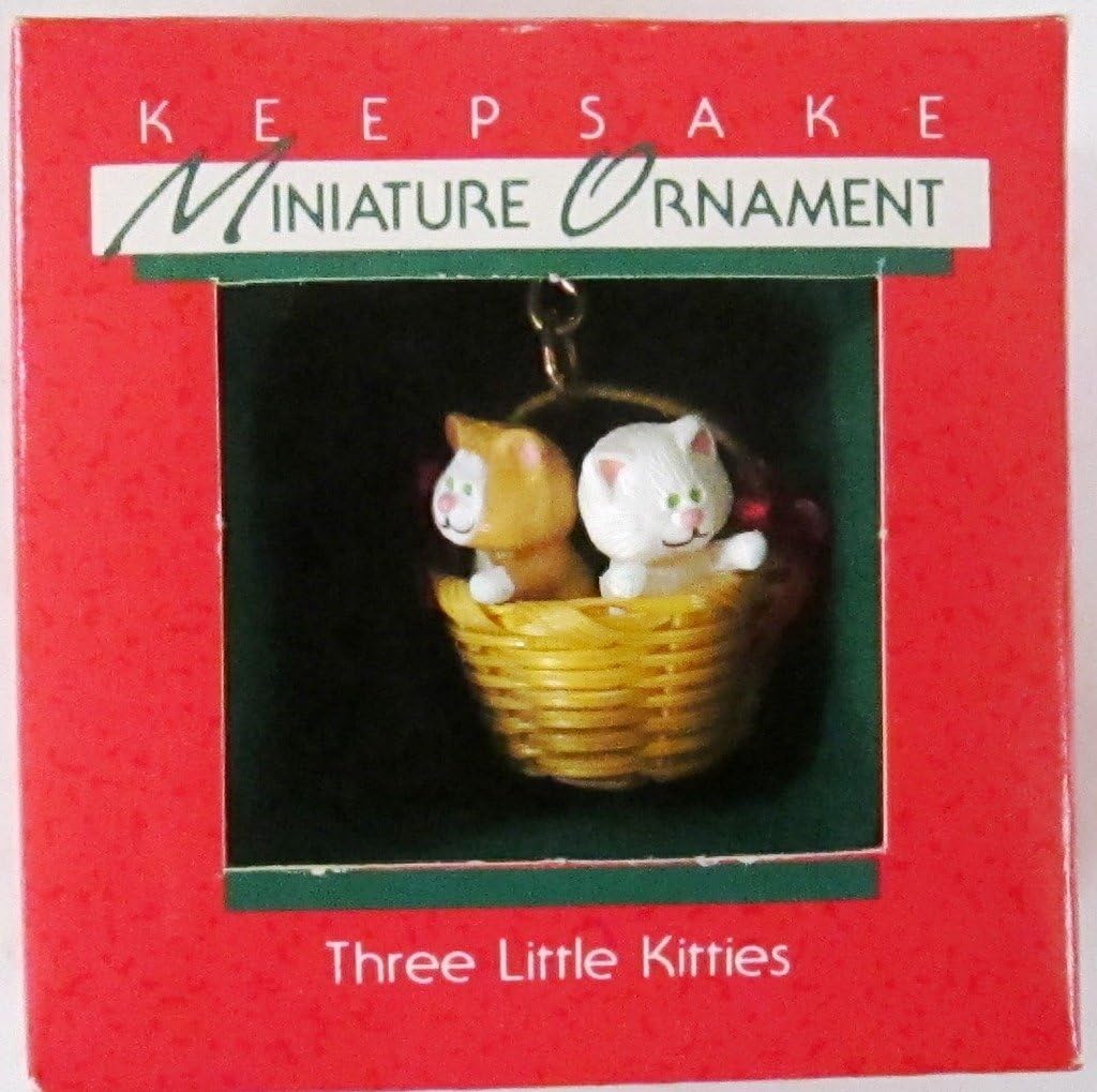 35419 - 'Three Little Kitties' Hallmark Keepsake Miniature Christmas Ornament - |Pod 1-61|