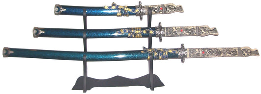 3553 - Blue Sword Set Dragons On Head - |Store|