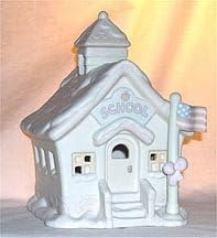35569 - 7" Sugar town White Lighted Schoolhouse  #272795 |TBD|
