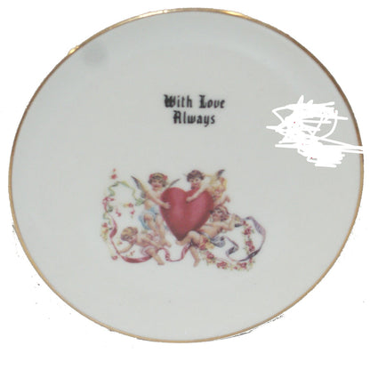 35660 - 4" With Love Always Plate - [BB-28]