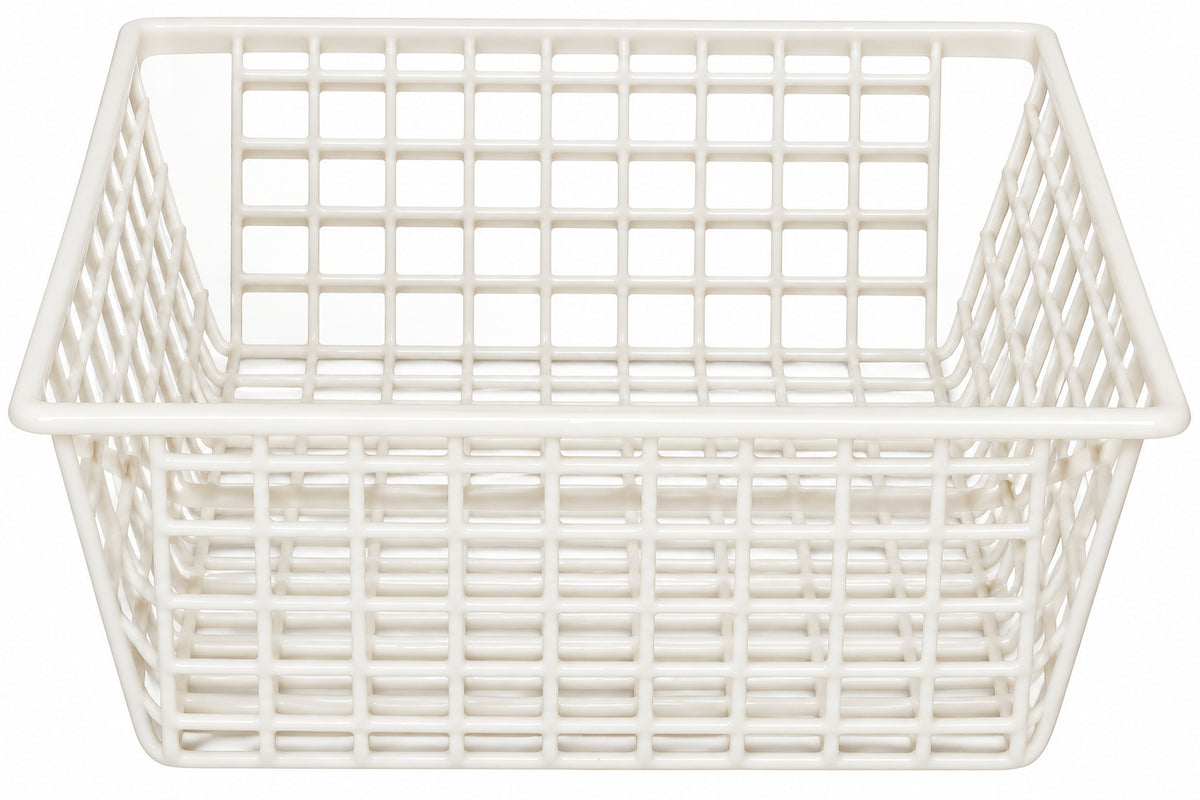 35731 - 6" Square White Wire Basket |TBD|
