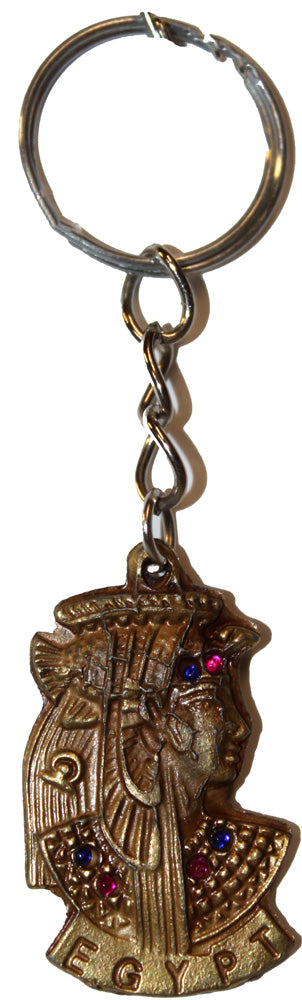 3574 - 2" Brass Egypt Queen Keychain - |DVD-36|